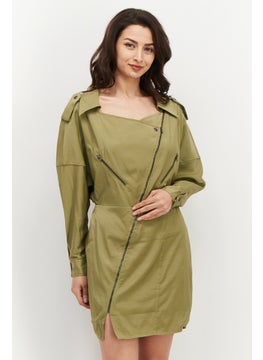 Women Plain Mini Dress, Khaki - pzsku/Z94AB050D348E7E9D84CAZ/45/_/1724351223/bc632944-f994-4559-880a-6ed3d9a04f9d