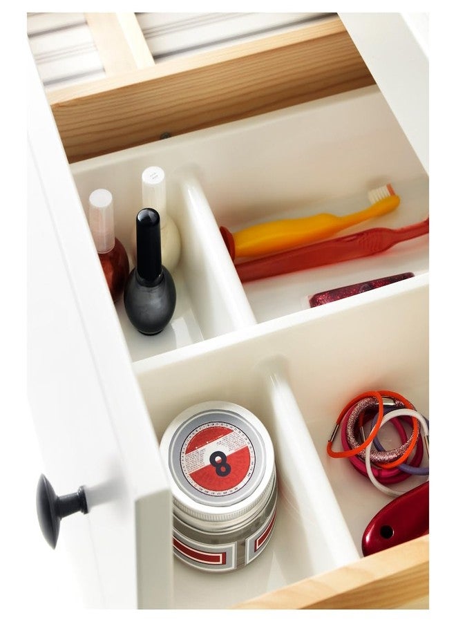 Jenifo BILLINGEN Drawer Insert, 33x17 cm (12 ¾x6 ¾) White - Compact Drawer Organizer for Kitchen, Office, and Small Items - Image 4
