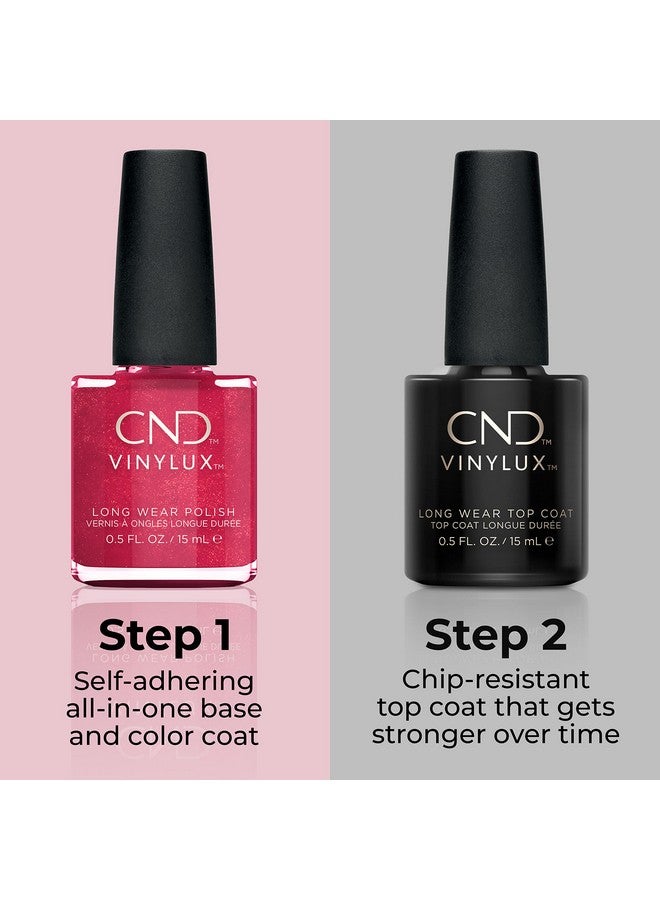 سي إن دي طلاء أظافر فينيلوكس لونج وير أحمر، لون مقاوم لللمعان والتقطيع، 0.5 أونصة سائلة - Image 4