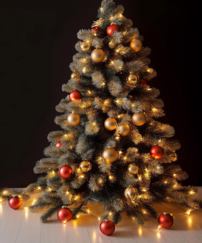 Emopeak 24Pcs Christmas Balls Ornaments for Xmas Christmas Tree - 4 Style Shatterproof Christmas Tree Decorations Hanging Ball for Holiday Wedding Party Decoration (Rose Gold  3.2""/8CM) - Image 5