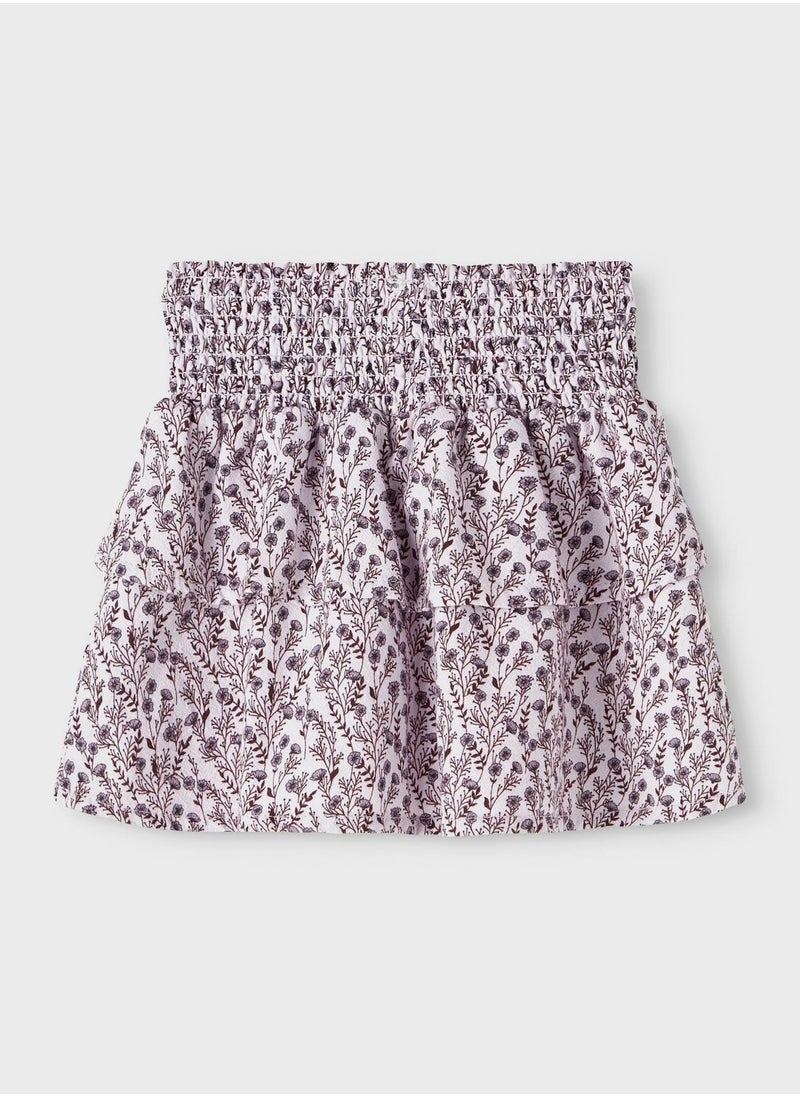 NAME IT - Kids Floral Print Mini Skirt - Image 1