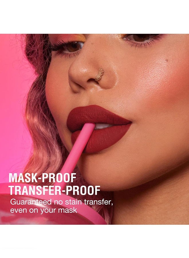 يونج فيجن لمعان الشفاه، ملمع شفاه مخملي مطفي بلون فردي 12، ملمع شفاه سائل لا يبهت بسهولة، رقم 12 - Image 3