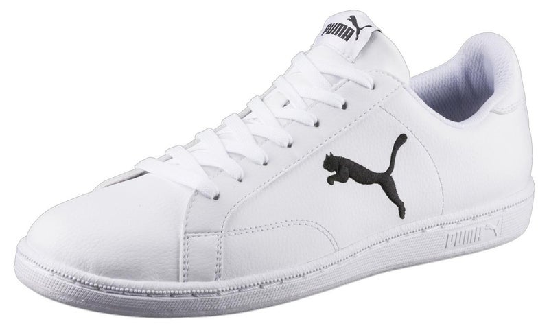 PUMA Smash Cat Unisex White Leather Trainers - Image 1