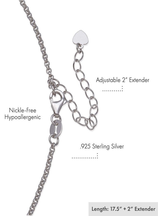 Belacqua Sterling Silver Natural Jade Necklace for Women - Image 4