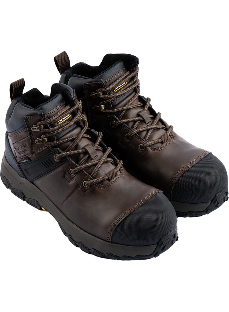 JCB Chukka 5" Safety Shoes for Men JCB-006A | Alloy Toe – Waterproof, Oil, Heat & Slip Resistant, ASTM F2413-18 Certified, EH – Mid Brown - Image 5