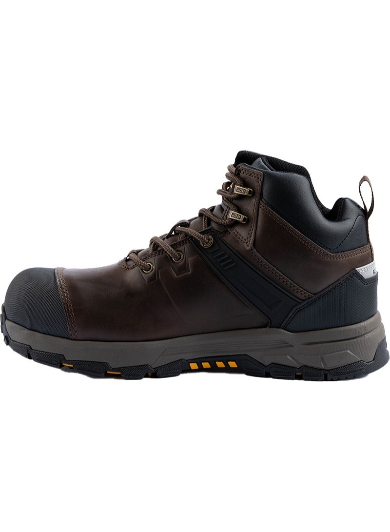 JCB Chukka 5" Safety Shoes for Men JCB-006A | Alloy Toe – Waterproof, Oil, Heat & Slip Resistant, ASTM F2413-18 Certified, EH – Mid Brown - Image 2