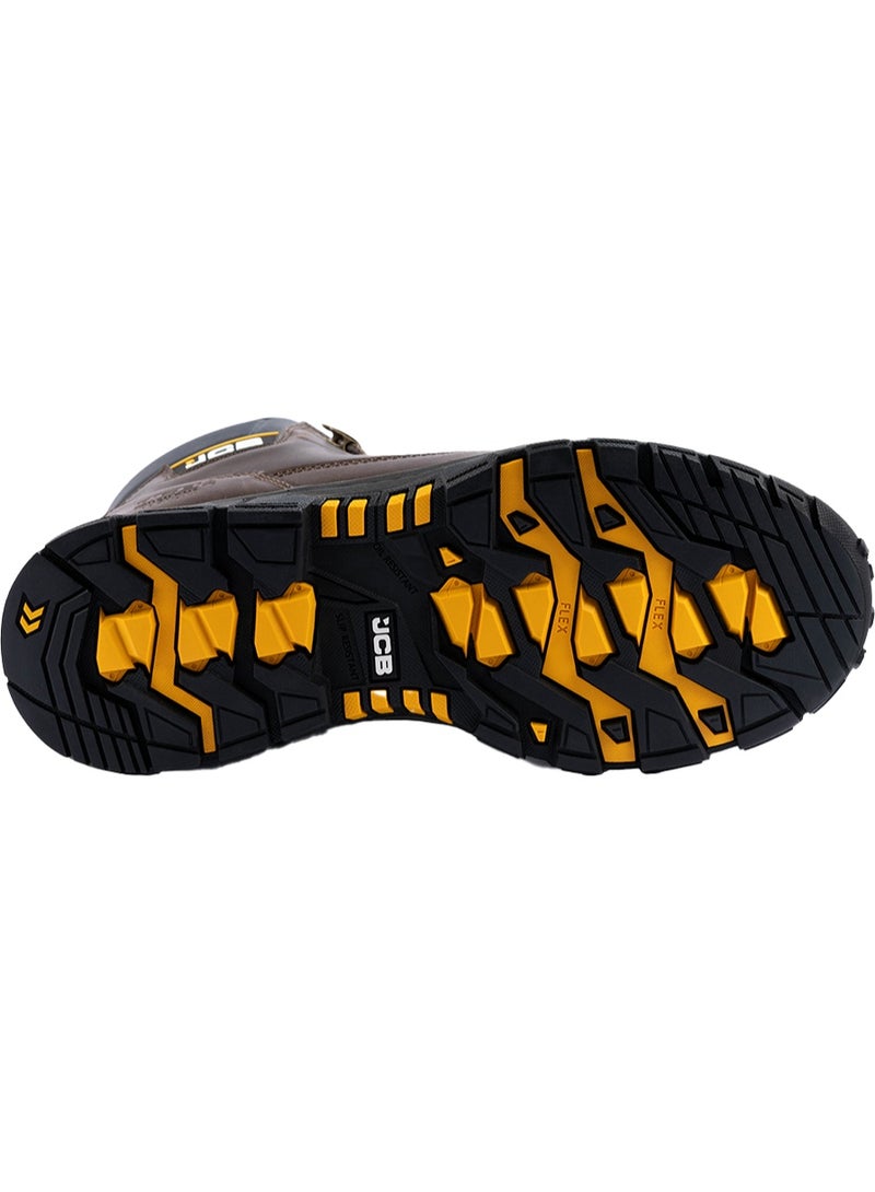 JCB Chukka 5" Safety Shoes for Men JCB-006A | Alloy Toe – Waterproof, Oil, Heat & Slip Resistant, ASTM F2413-18 Certified, EH – Mid Brown - Image 4