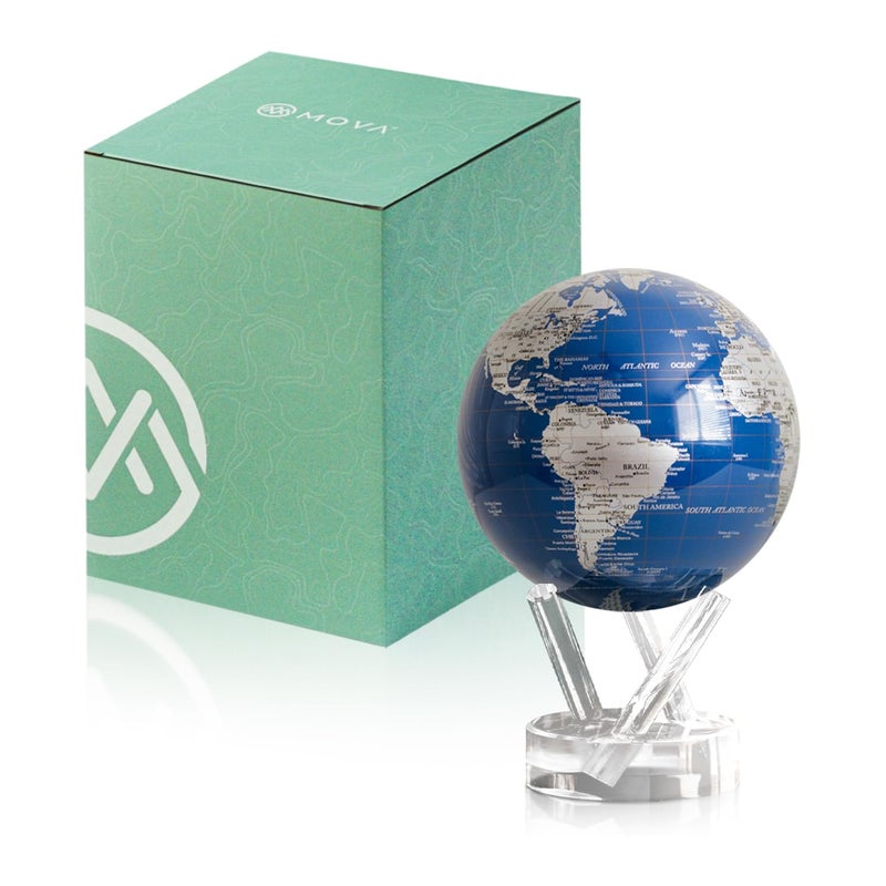 MOVA Globe Metallic Blue and Silver 45 - Image 2