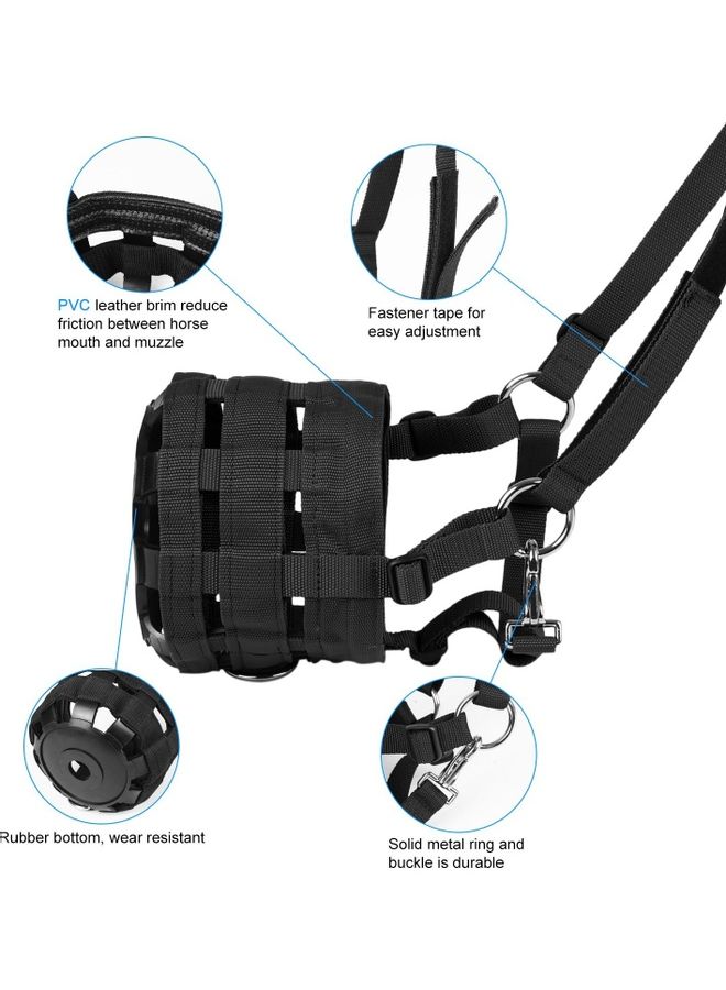 NIBEMINENT Easy Breathe Grazing Muzzle Horse Mouth Cover - Image 2