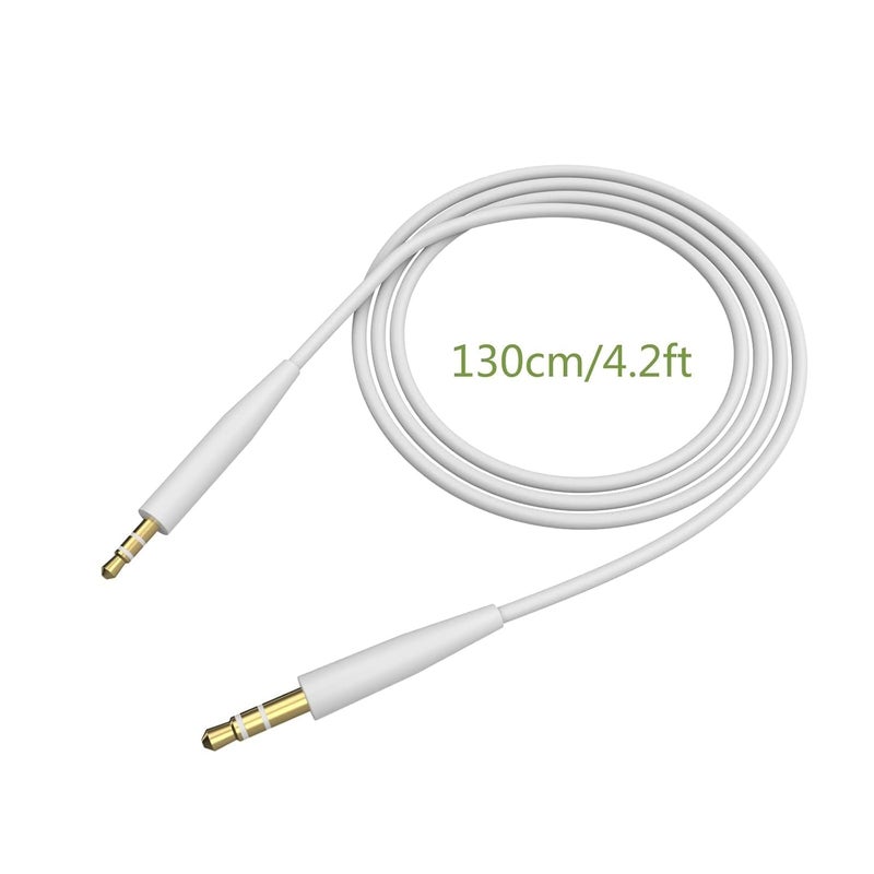 سايبومور كابلات استبدال لمنافذ السماعات الستريو لسماعات Bose On-Ear 2 OE2i QC25 QC35II QC35 QC45 Soundlink SoundlinkII SoundTrue NC700 (بيضاء) - Image 5