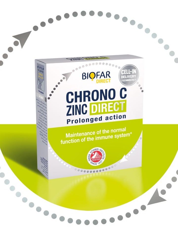 Biofar BioPhar Direct Chrono-C Zinc Immune Support - 14 Sachets