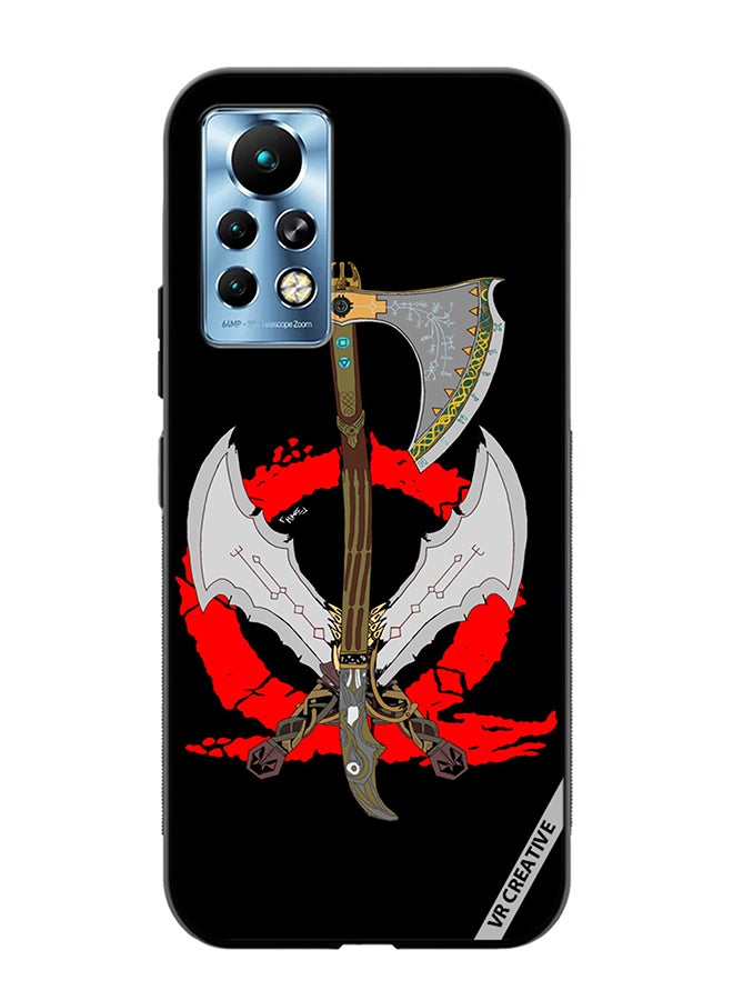 VR CREATIVE Protective Case Cover For Infinix Note 11 Pro God Of War Weapons Design Multicolour - Image 1