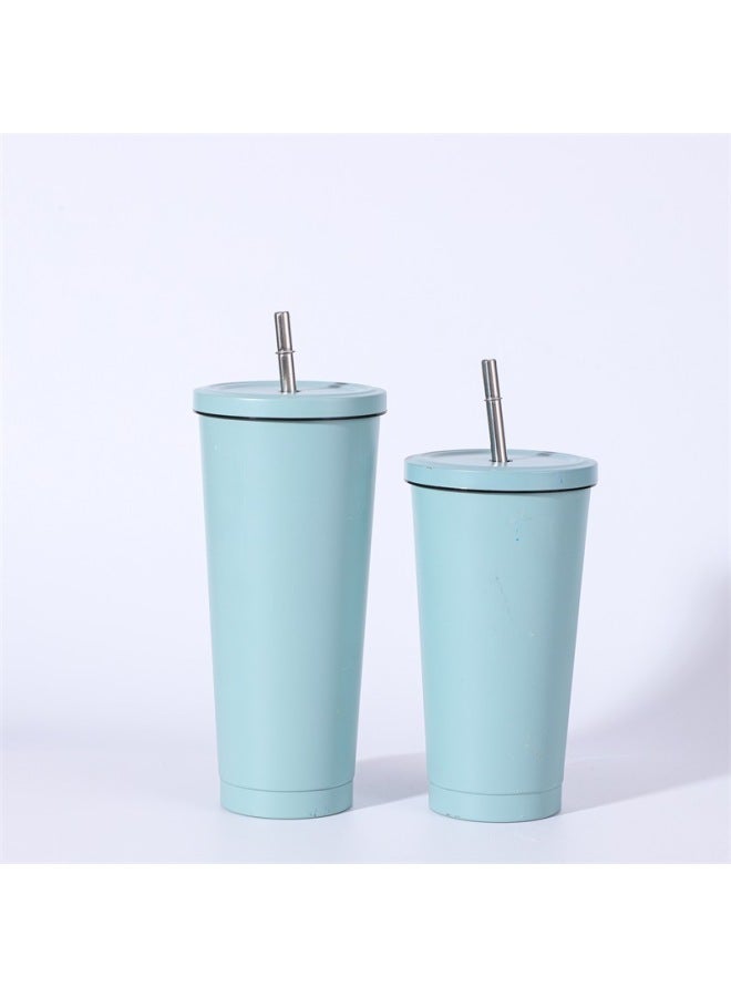 New 304 Stainless Steel High-value Simple Large-capacity Coffee Cup Office Car Accompanying Thermos Cup Creative Cup