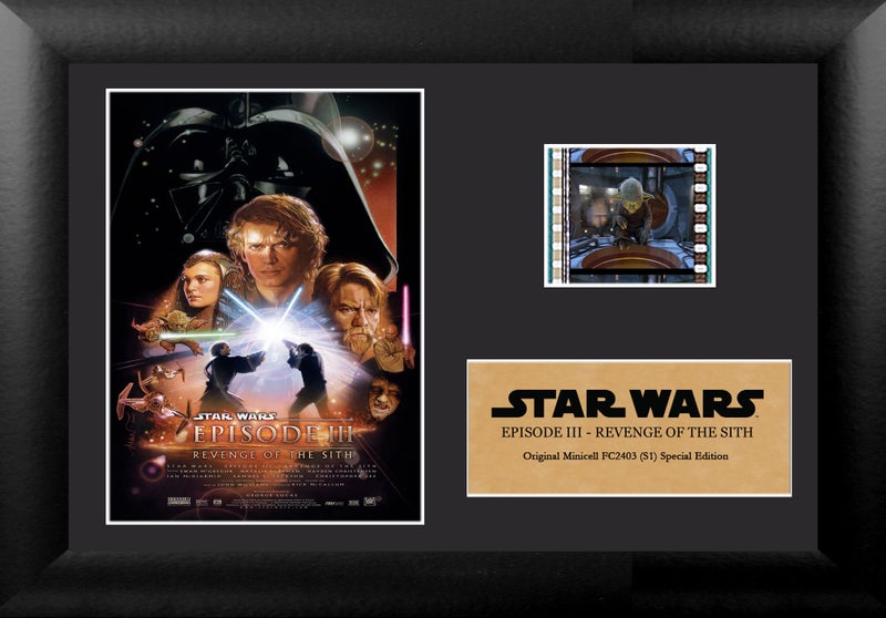 Trend Setters FilmCells 7x5 Star Wars Episode III Revenge of the Sith Framed FilmCells Special Edition Display, Black, Small - Image 1