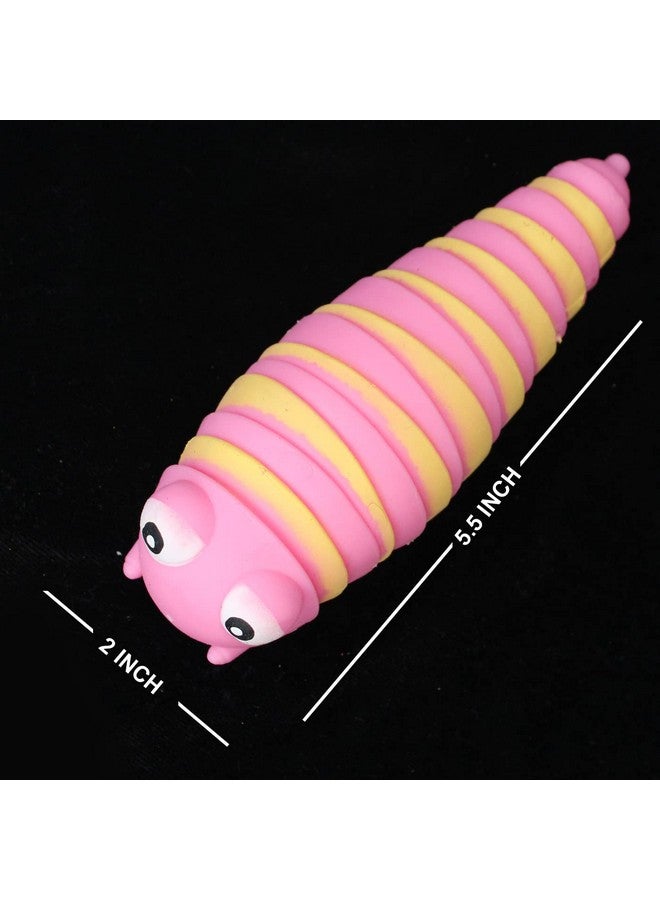 Kabello Kabello Caterpillar Soft Toy Sensory Worm Toy Showpiece for Car 1 Pcs (Multicolor) - Image 2