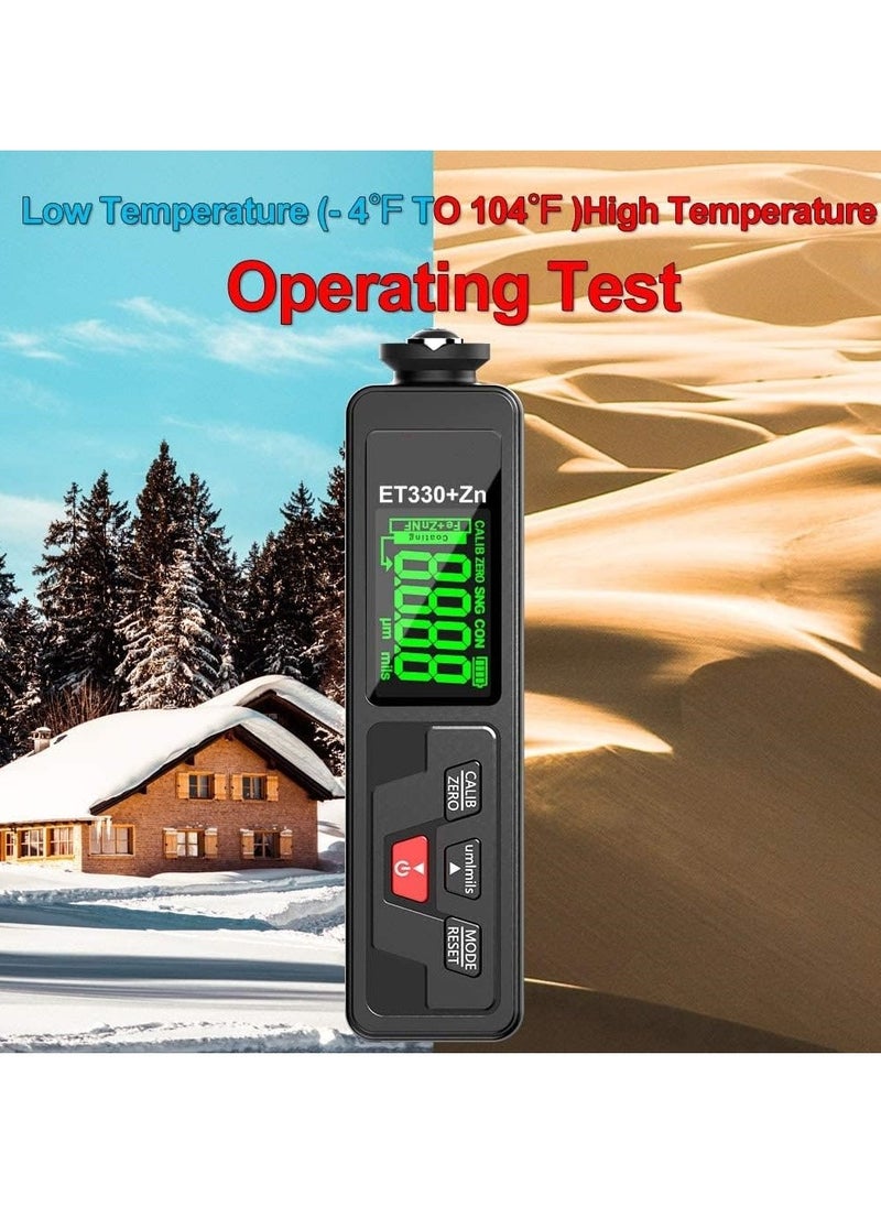 SYOSI Paint Thickness Gauge, Digital Car Coating Thickness Gauge Tester, Paint Mil Thickness Meter Gauge Check The Car’s Original Coating Auto Car Paint Meter  - Image 4