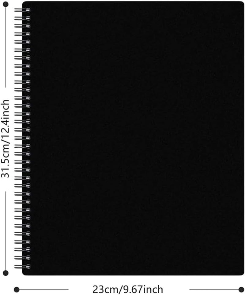 iGolife A4 Music Folder, 60 Compartments, 120 Pages, Presentation Folder, Black, A4 Size - Image 2
