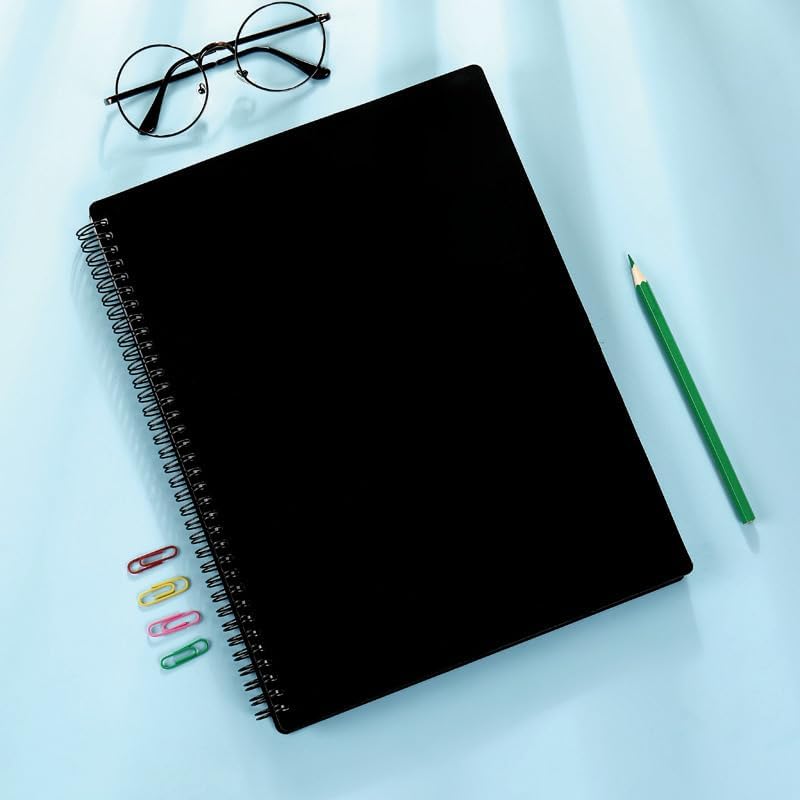 iGolife A4 Music Folder, 60 Compartments, 120 Pages, Presentation Folder, Black, A4 Size - Image 4