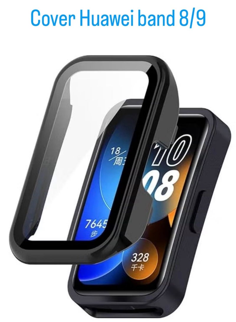 Case for Huawei Band 8 / Band 9, Hard PC Case with Screen Protector, Anti-Scratch, Anti-Dust, Cover for Huawei Band 8 / Band 9 - Black  - Image 1