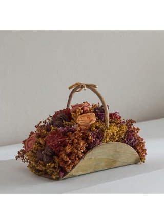 Caven Mix Shola Arrangement in Half Moon Basket with Handle 21 x 12 x 14.5 cm - pzsku/Z94ABF6F8B1924FA92F5DZ/45/_/1731319452/97549221-b458-4650-9abf-f39e3ab218b9