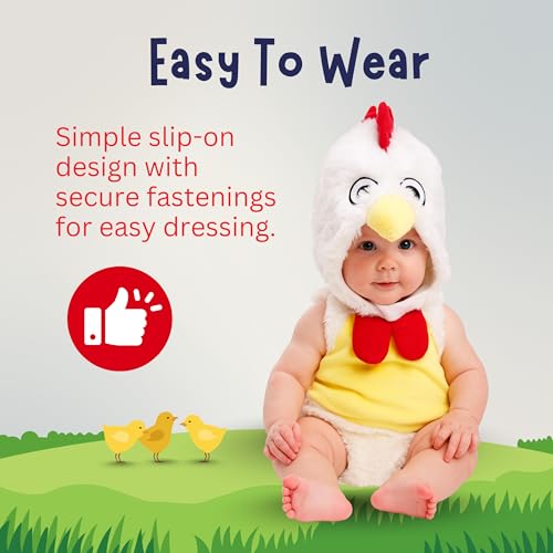 Dress Up America Baby Rooster Costume - Infant Halloween Chicken Costume For Girls And Boys - Image 4