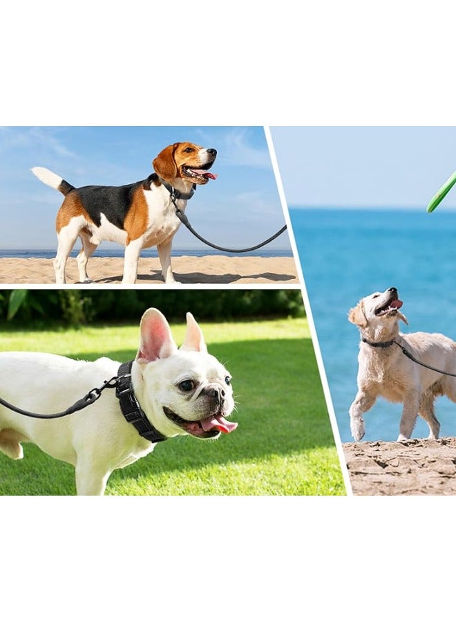 إيهوم مجموعة طوق الكلب والمقود، طوق طوق الكلب سلسلة طوق الكلب سلسلة الكلب الصدر 3 حزام للكلاب الصغيرة المتوسطة الكبيرة - Image 3