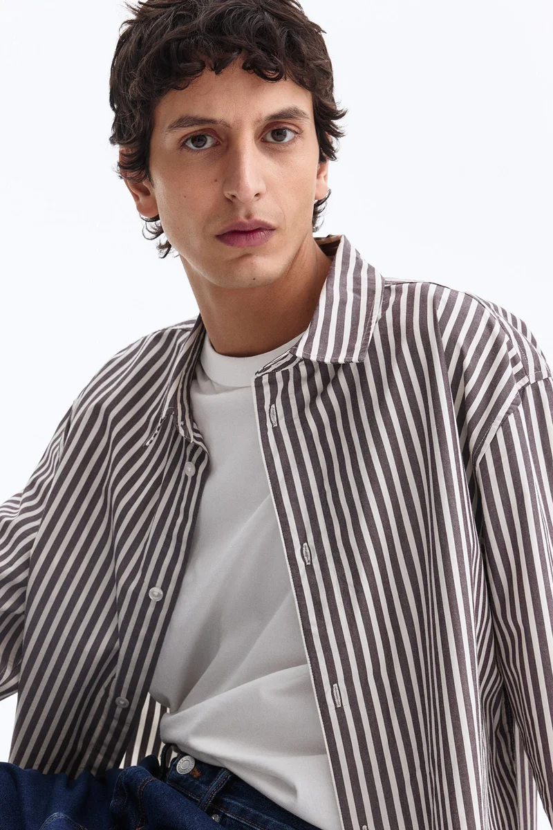 H&M  Relaxed Fit Cotton shirt for Men | Best Price UAE