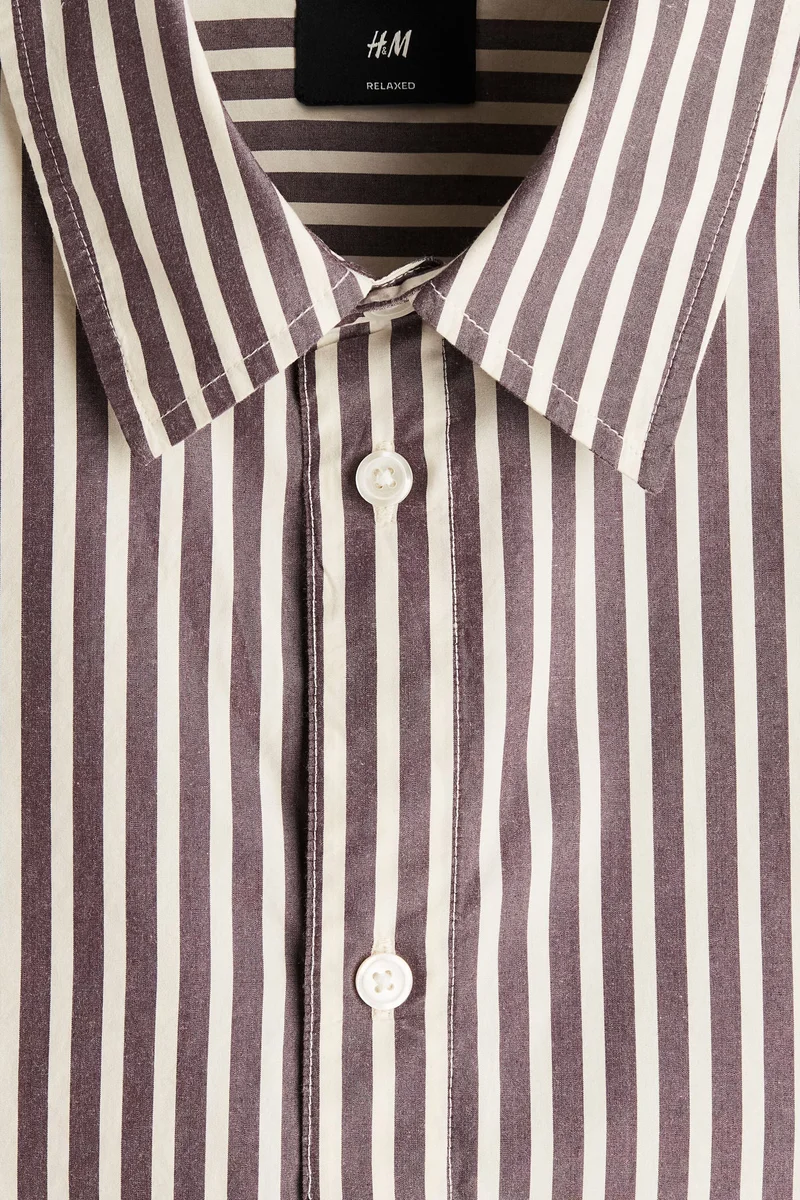 H&M  Relaxed Fit Cotton shirt for Men | Best Price UAE