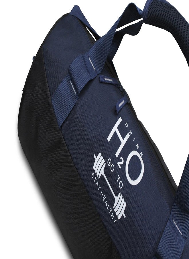 Sfane Black H20 Gym Bags for Men with Separate Shoe Compartment Sports Gym Bag for Women Duffle Bags for Gym, Duffel Bags Sports Bag - Black - Image 5