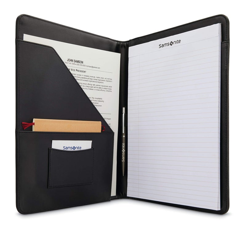 Samsonite Xenon Leather Business Portfolio, Black, One Size - Image 2