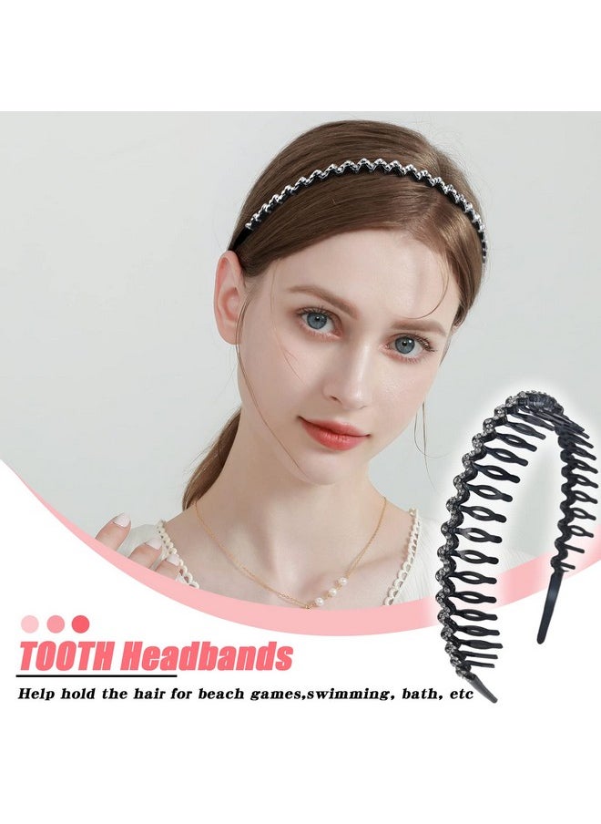 Rhinestone And Crystal Headbands For Women With Teeth Comb Nonslip Hard Plastic Headbands In Wave Shapepack Of 4 - pzsku/Z94AC51A5702374912EFAZ/45/_/1721025057/dde02f8b-1ef7-46b2-88f1-f7f78fce4150