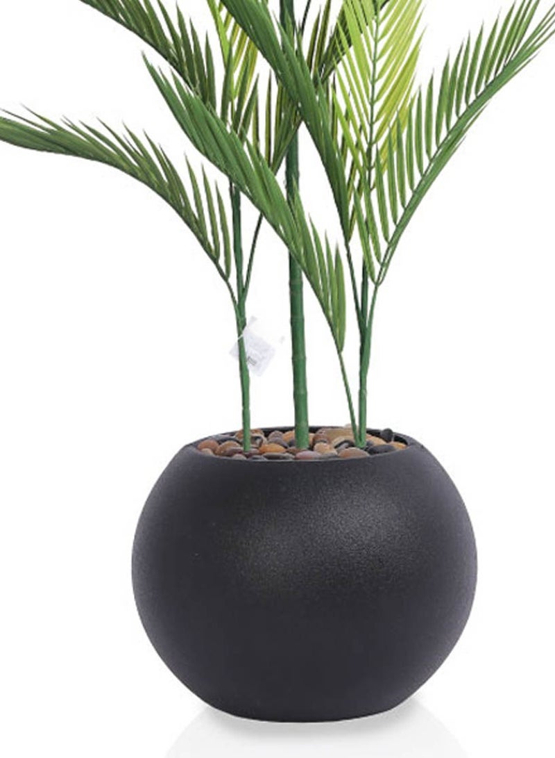 سي او أرماء شجرة صناعية بمركن زاوية  محاكاة شجرة الأريكا الخضراء بالشكل والملمس 115 سم - Image 4