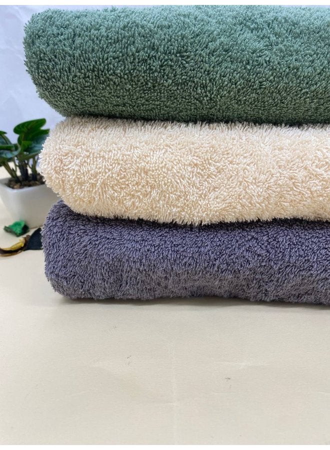 توالا مجموعه من فوط وجه مكونه من3 فوط , قطن 100%, ناعمه , امتصاص عالي ,تصميم شيك, 50*100 سم - Image 3