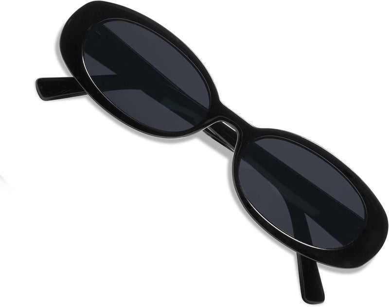 VANLINKER Polarized Retro Oval Sunglasses for Women and Men Small 90s Style VL9580 - Image 1