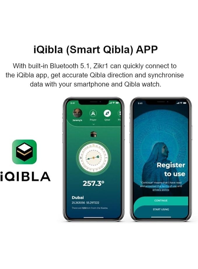 خاتم ذكي عداد للرجال، عداد التسبيح الرقمي، عداد الأصابع، خواتم ذكية للصلاة الإسلامية للجنسين، ساعة منبهة للأذان، عداد الأصابع، هدايا، 5 تذكيرات بأوقات الصلاة، أجهزة تتبع الصلاة (أسود، 20 ملم) - Image 5