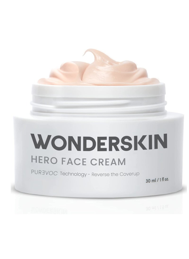 Wonderskin - Wonderskin Purevoc Hero Face Cream, Anti Wrinkle Moisturizing Face Cream, Hydrating Moisturizer for Women & Men, Anti Aging Daily Facial Moisturizer for Dry Skin - Image 1