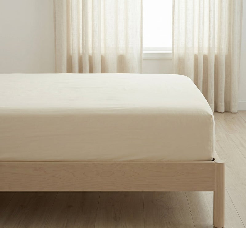 Comfy Creamy Beige Fitted Bed Linen Set (3 Pieces) - 120 cm - Image 5