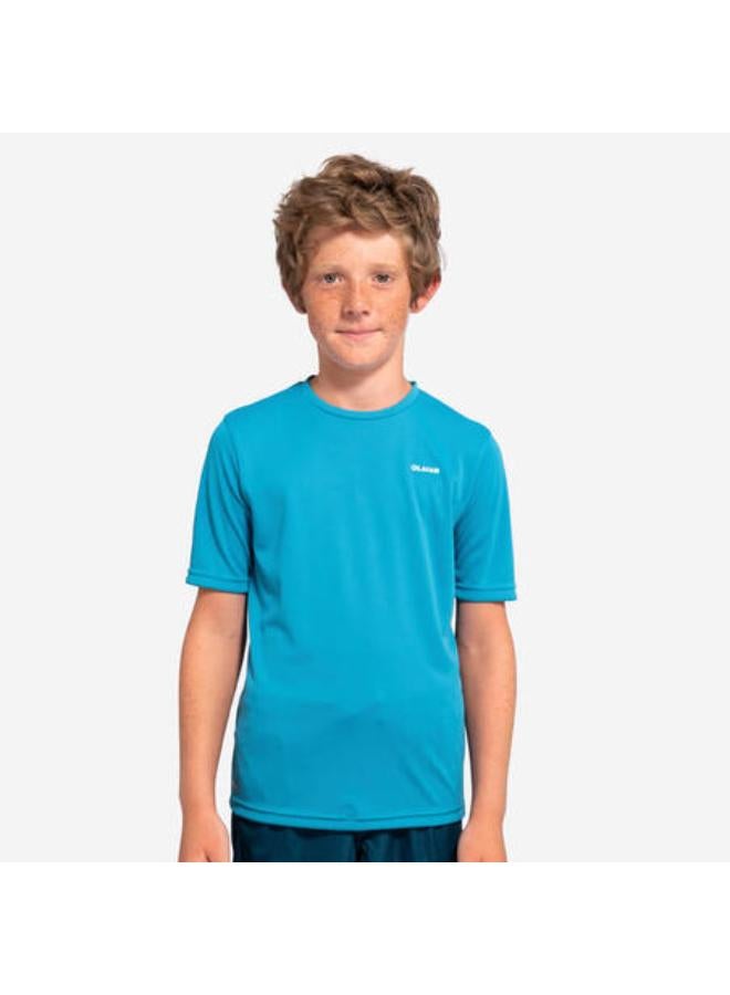 OLAIAN Water tee shirt anti UV short sleeve junior blue - Image 1