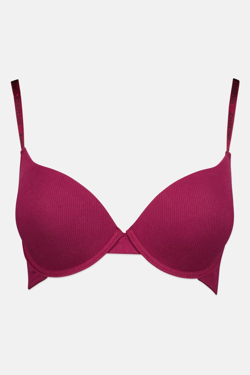 bebe Women 3 Pack Animal Print Padded Underwired Push Up Bra, Multicolor - Image 2