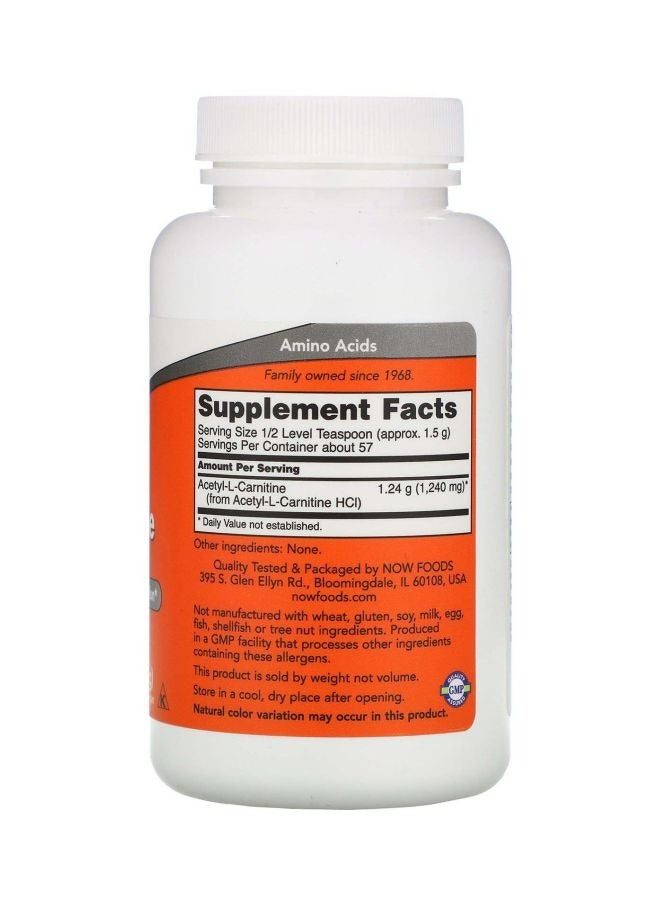 now Acetyl-L-Carnitine Pure Powder Dietary Supplement - Image 2