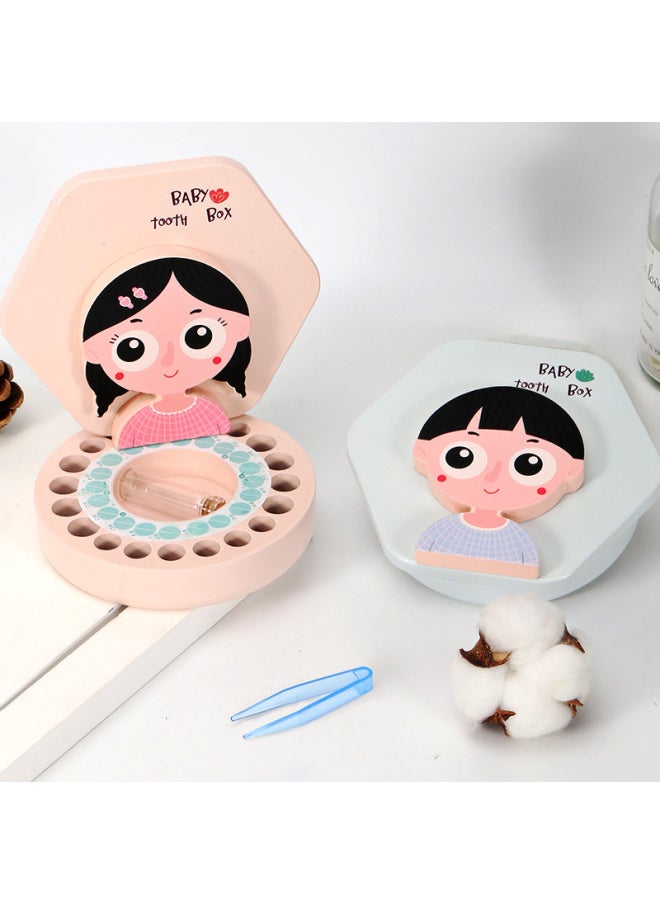 Generic Wooden Baby Teeth Replacement Teeth Storage Box Storage Box For Boys And Girls Umbilical Cord Fetal Hair Collection Commemorative Box-Color:Little Boy  - Image 4