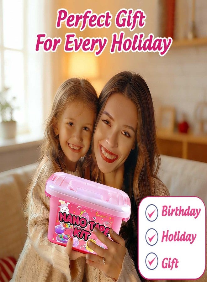 ZiZa Cute Nano Tape Bubble Kit, Nano Tape Squishy Maker Making Kit, Birthday Gifts for 4 5 6 7 8 9 10 Year Old Girls Girl, Kids Toys for Girls 4-6 6-8 7-8 8-10 10-12 - Image 3