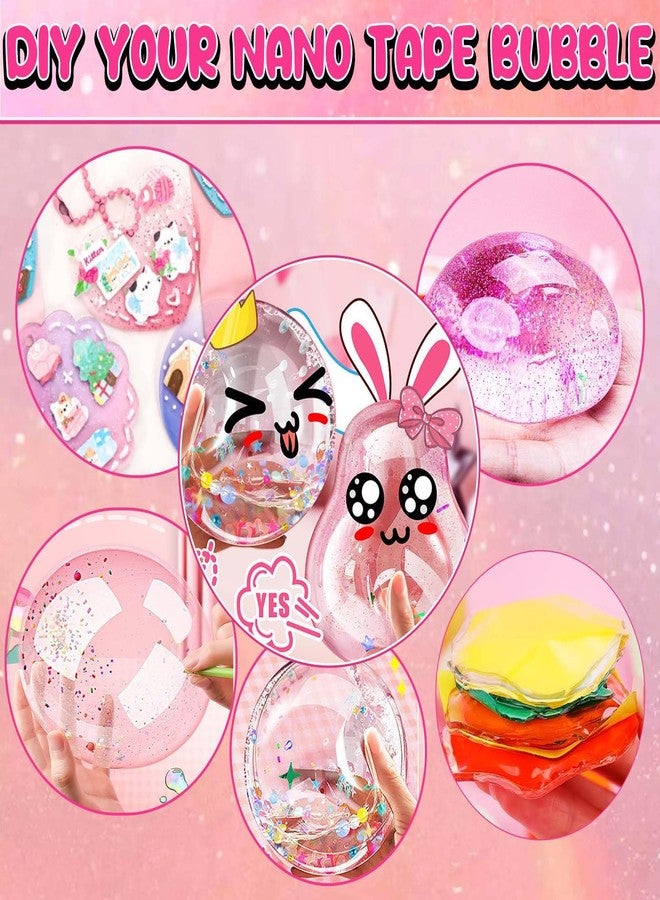 ZiZa Cute Nano Tape Bubble Kit, Nano Tape Squishy Maker Making Kit, Birthday Gifts for 4 5 6 7 8 9 10 Year Old Girls Girl, Kids Toys for Girls 4-6 6-8 7-8 8-10 10-12 - Image 4