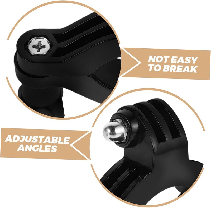 Vosarea and Motorcycle Camera Mount Adapter Easy Install Handlebar and Seatpost Bracket for Cameras Lightweight and with Comprehensive Kit for Adventure Filming - Image 3