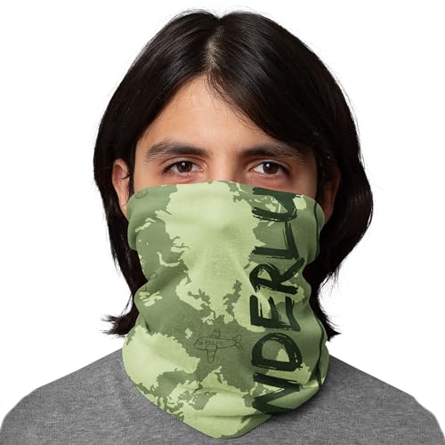 WANDERLOOMS Green-Wanderlust Unisex Bandana Mask to Cover Face & Head | Printed Headscarf for Hair | Multifunctional Bandana Scarf For Bike & Daily Commute | Scarf for Men & Women, Free Size - Image 1