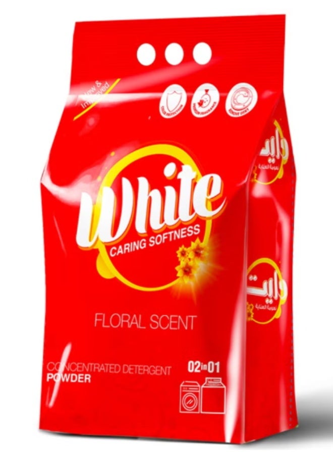 WHITE Detergent Powder 3KG – 2IN1 Laundry Washing Powder Deep Clean Stain Remover Fresh Clothes | FLEXI