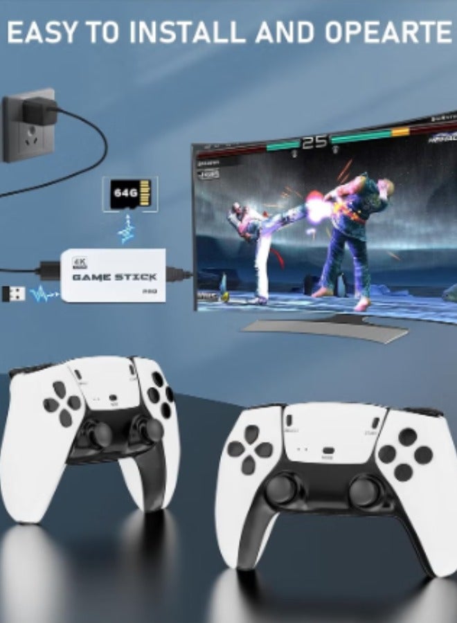 M15 Wireless Retro Game Console, Plug & Play Video Game Stick with 23 Simulators & 20000+ Classic Games, 4K High Definition HDMI Output, Dual 2.4G Wireless Controllers TV Gaming Perfect Gift for Game Lovers and Kids. - Image 4