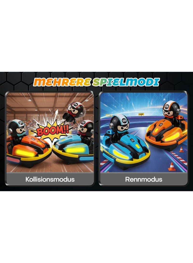 Auto telecomandata, giocattolo contro l'altro, telecomandato, per bambini, 2 pezzi, scooter RC con luce LED, musica ed effetto nebbia, ideale per il compleanno dei bambini - Image 3