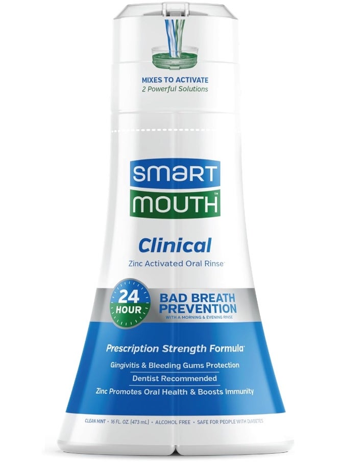 SmartMouth - Smartmouth Clinical Dds (Gum & Plaque) Oral RinseMint16 Fluid Ounce - Image 1
