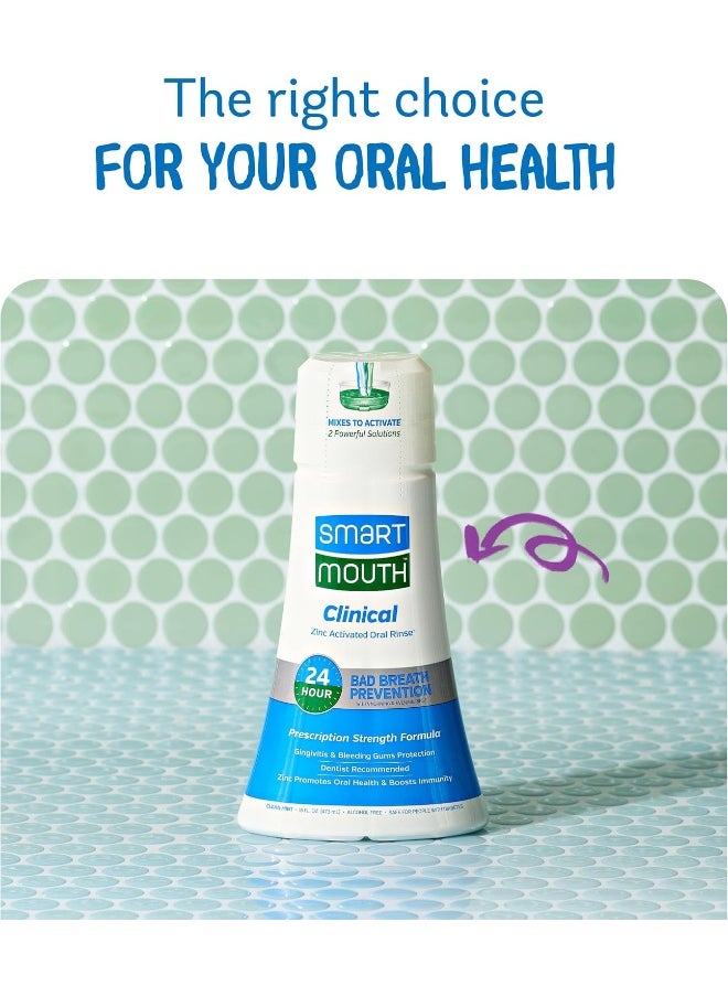 SmartMouth - Smartmouth Clinical Dds (Gum & Plaque) Oral RinseMint16 Fluid Ounce - Image 1